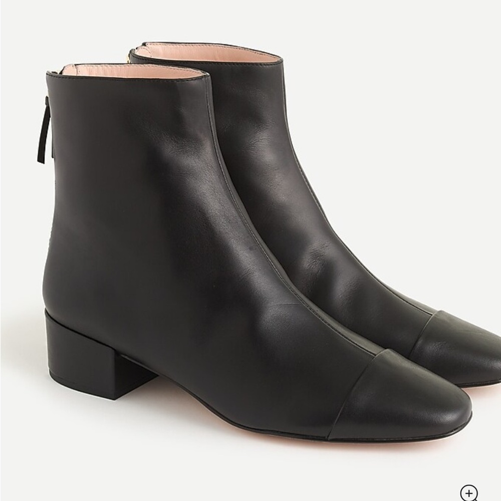 Cap Toe Ankle Boots